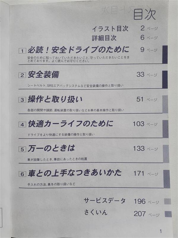 取扱説明書 ニッサン バネット (中古)