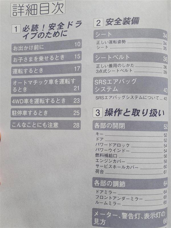 取扱説明書 ニッサン バネット (中古)