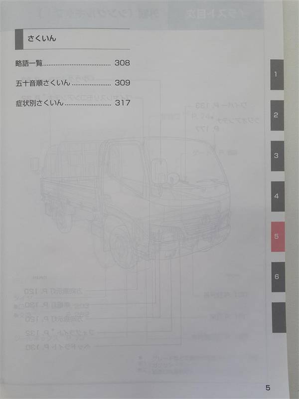 取扱説明書 トヨタ ダイナ・トヨエース(中古)