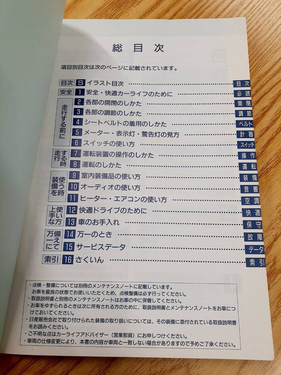 取扱説明書 日産 アトラス (中古)
