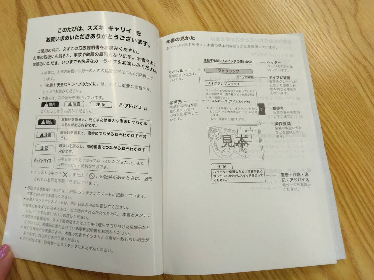 取扱説明書 スズキ キャリィ (中古)