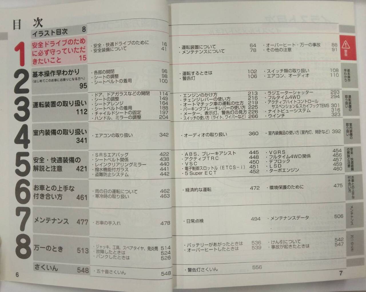 取扱説明書 トヨタ ランドクルーザー (中古)
