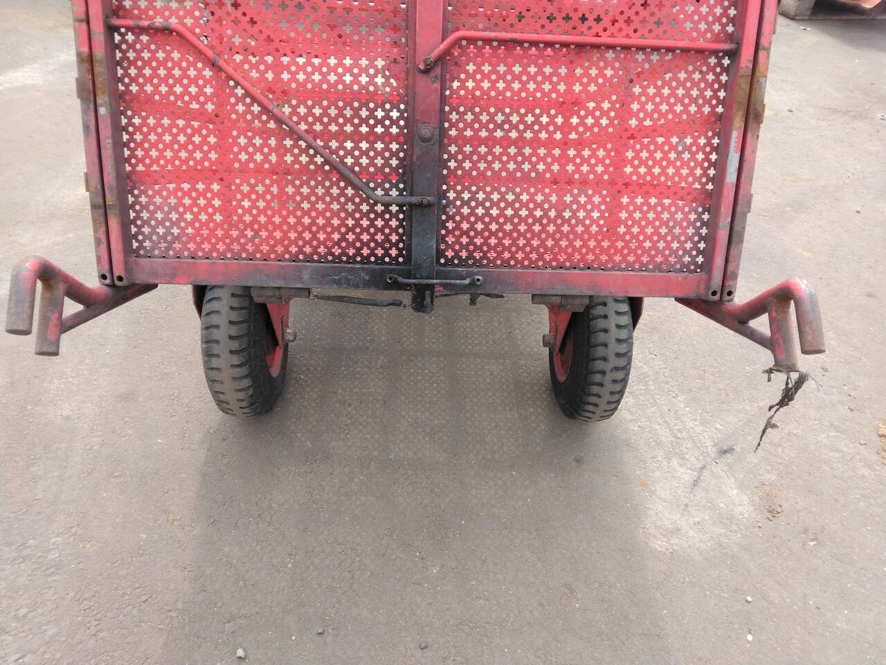 カゴ付き運搬台車 トレーラー 農機具 (中古)