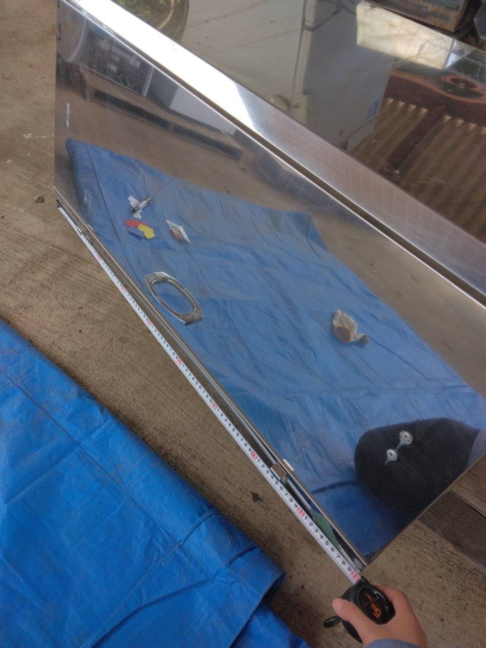 工具箱 ステンレス 90cm × 46㎝ × 45cm(中古)