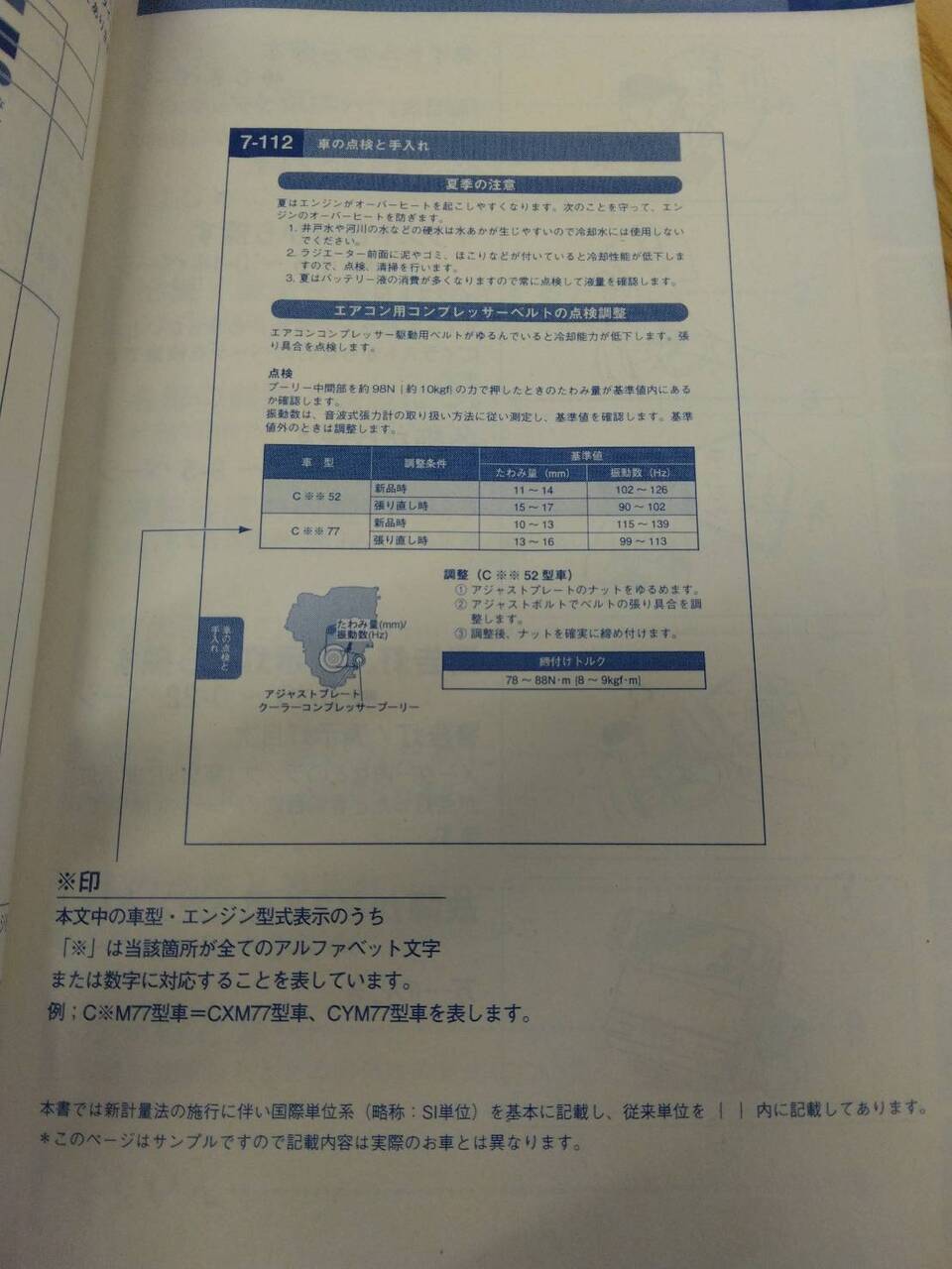 取扱説明書 いすゞ ギガ (中古)