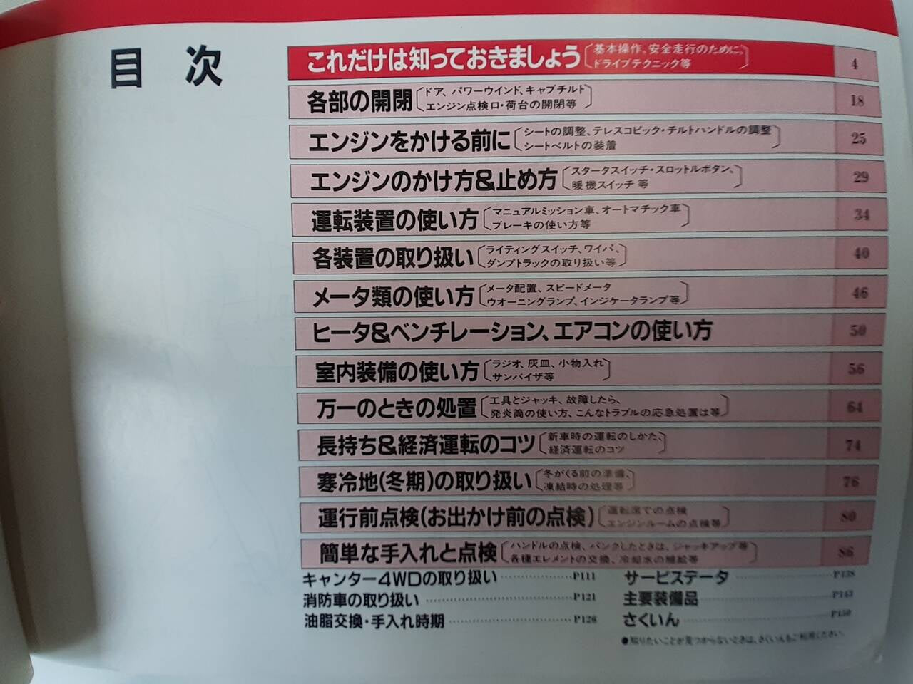 取扱説明書 三菱ふそう キャンター (中古)