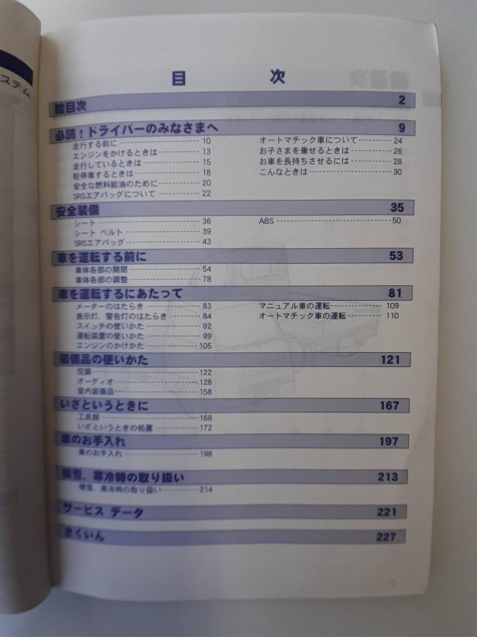 取扱説明書 ダイハツ ハイジェット (中古)