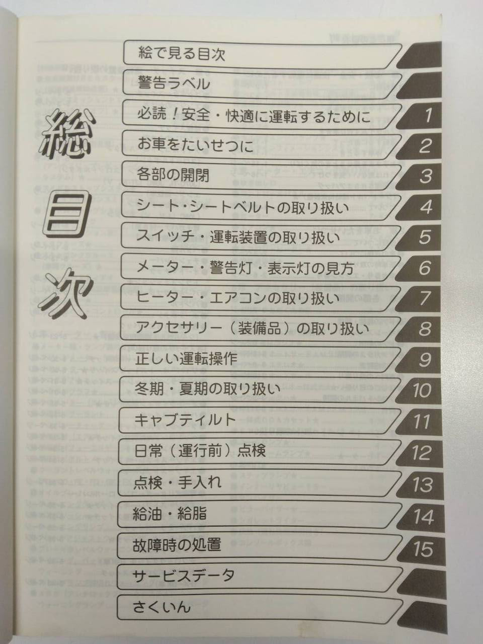 取扱説明書 日野 レンジャープロ (中古)