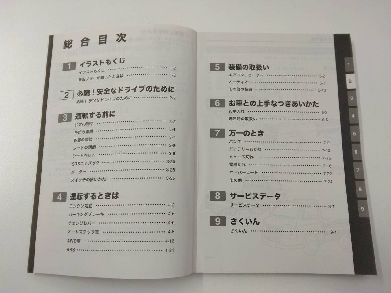 取扱説明書 スズキ キャリー(中古)