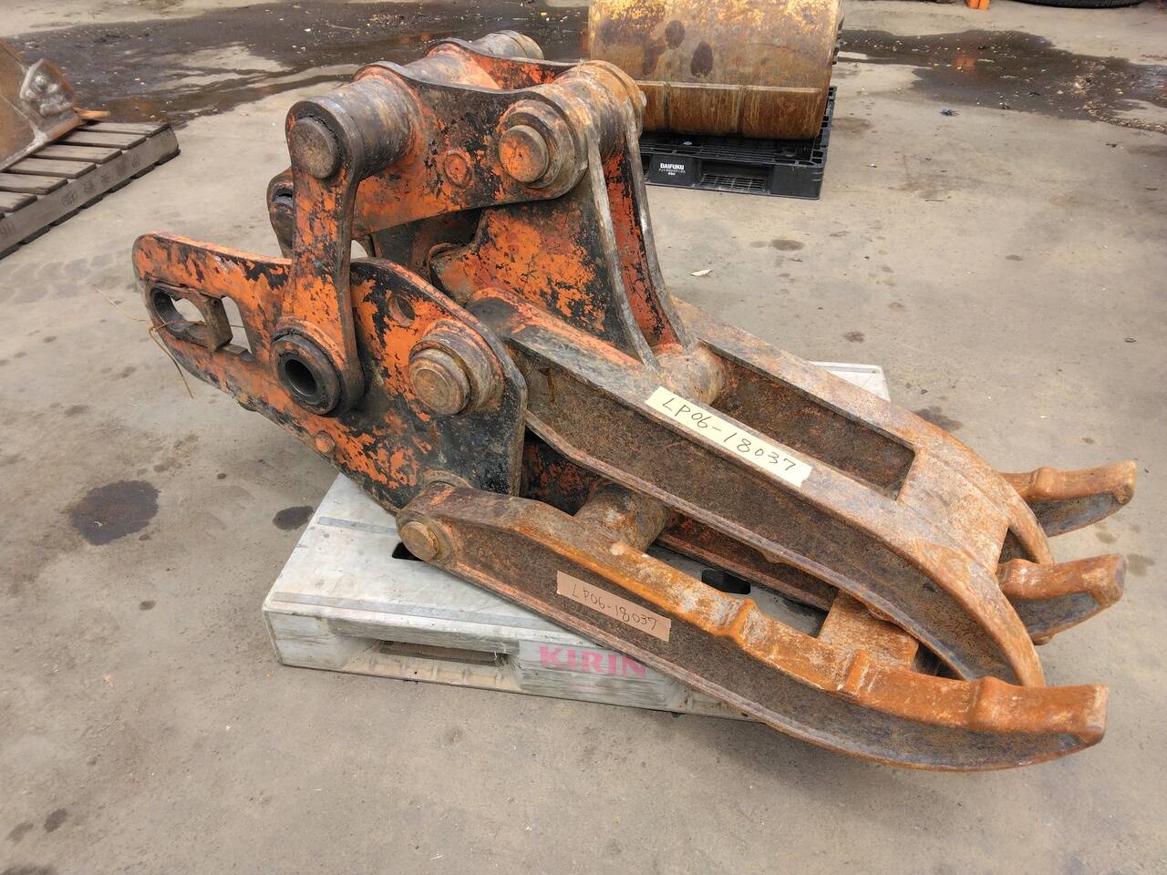 フォークグラップル フォーク ハサミ ピン径:32.9mm アーム幅:330mm(中古)