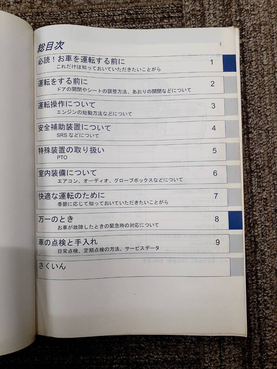 取扱説明書 マツダ タイタン(中古)