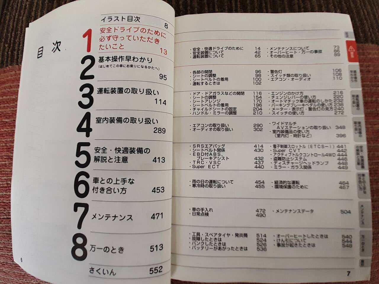 取扱説明書 トヨタ ウィッシュ (中古)
