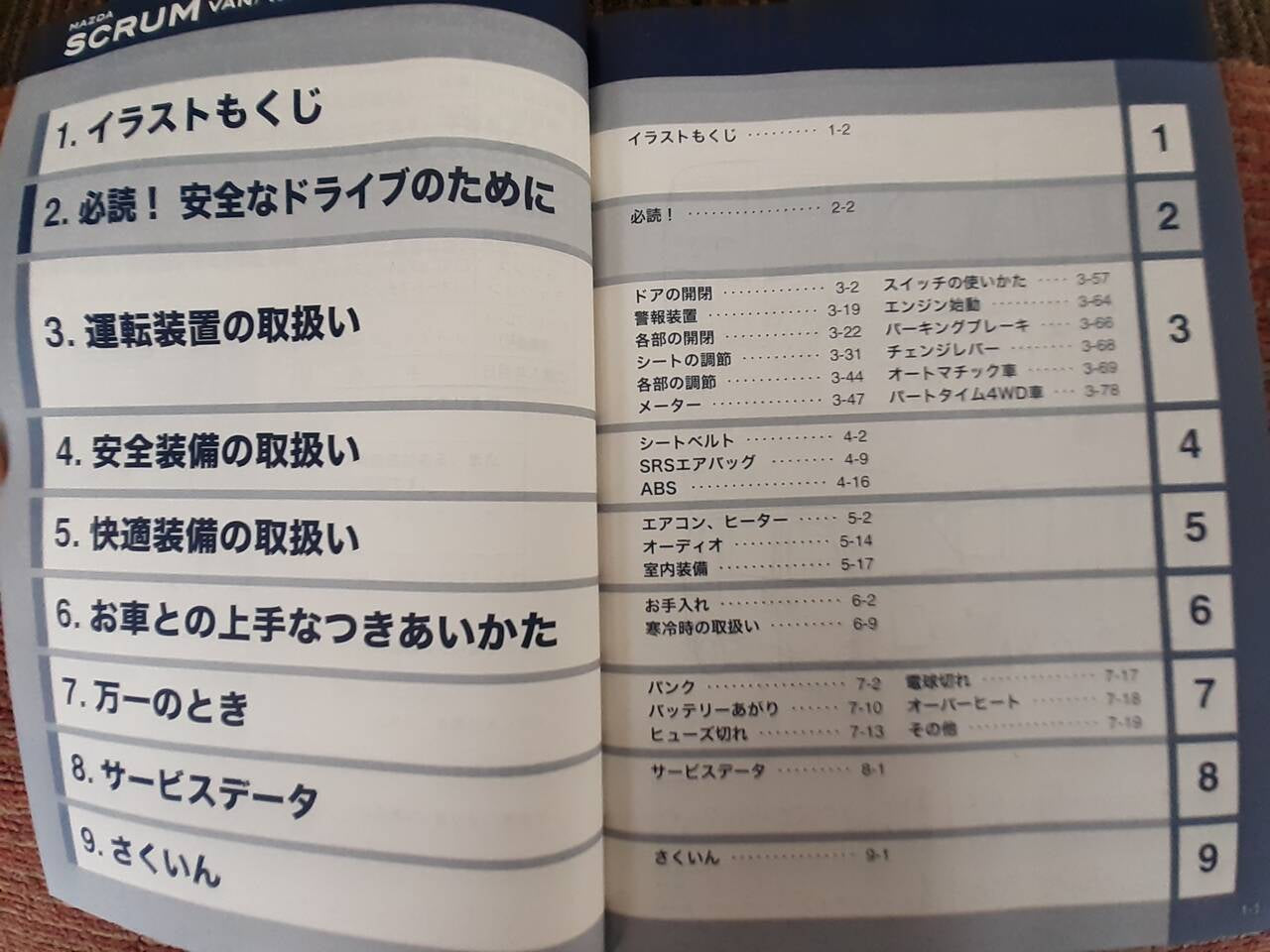 取扱説明書 マツダ スクラム (中古)