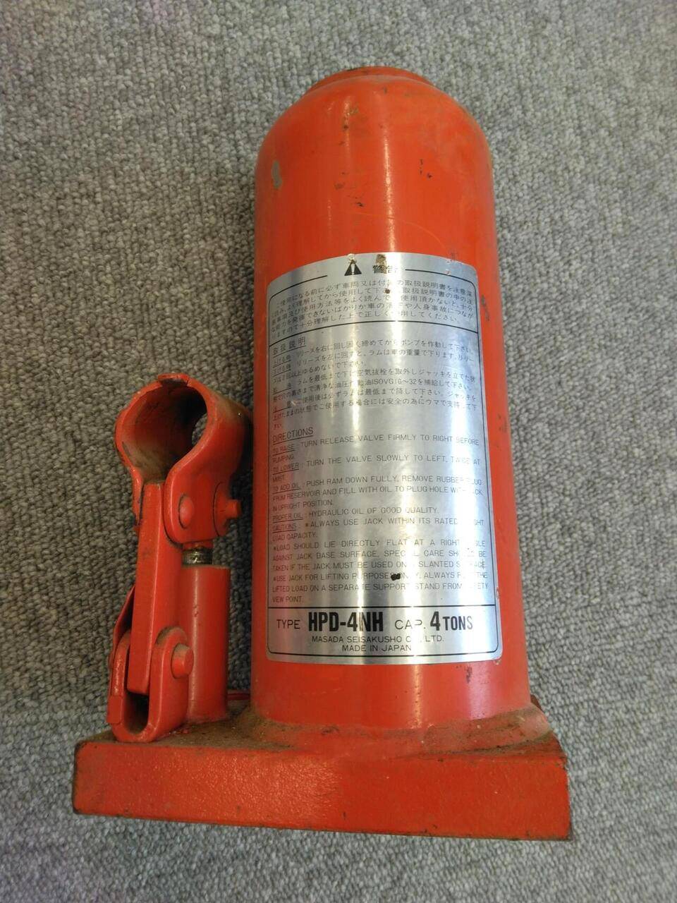 ジャッキ ジャッキのみ MATSUDA HPD-4NH 4トン(中古)