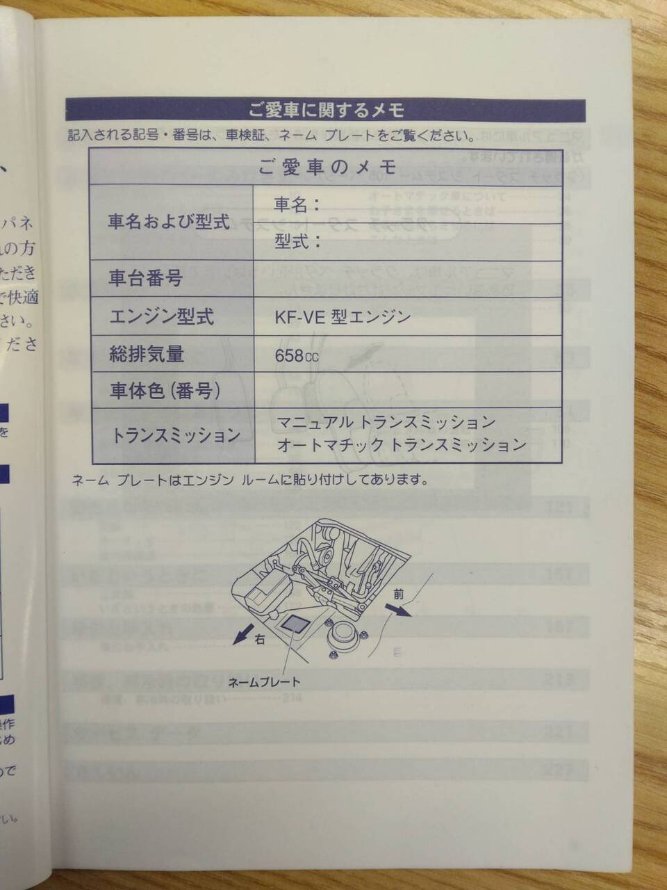 取扱説明書 ダイハツ ハイゼット (中古)