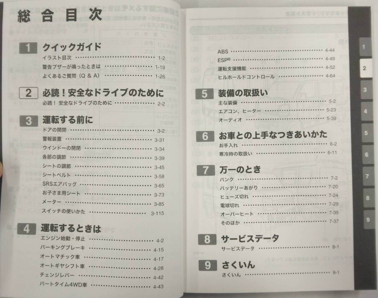 取扱説明書 スズキ エブリィワゴン (中古)