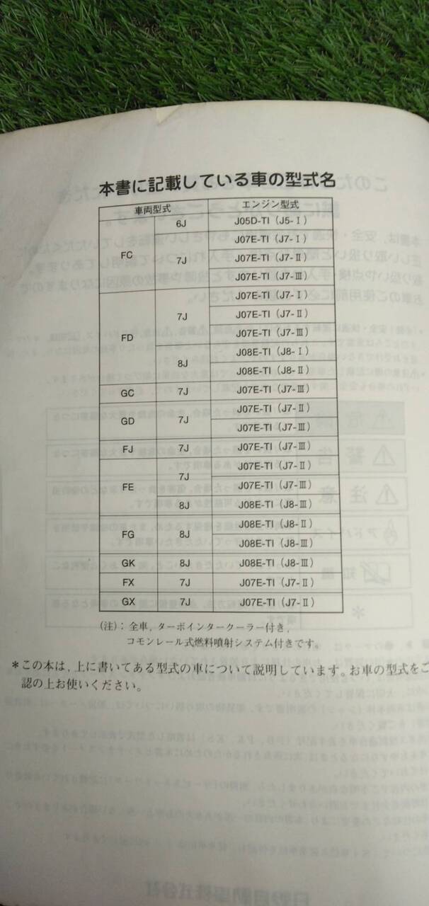 マニュアル 取扱説明書 【日野】 【レンジャー】 (中古)