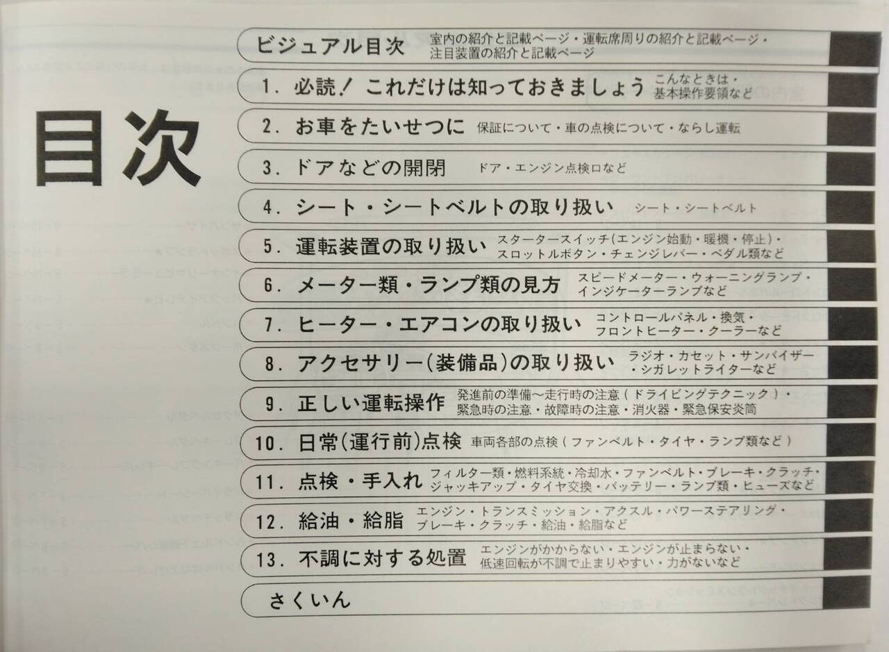 取扱説明書 HINO LIESSE (中古)