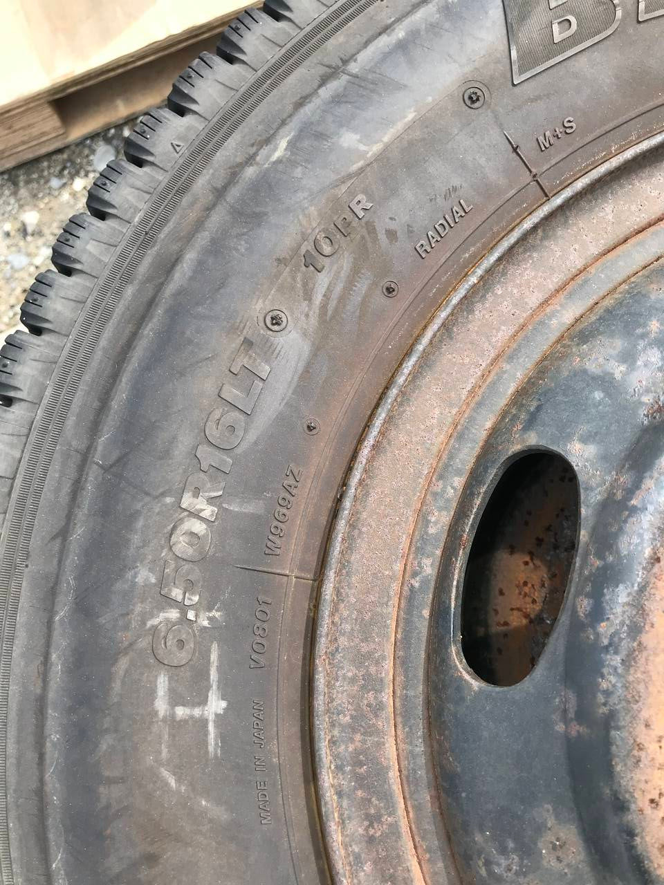 タイヤ 6本セット スタッドレス ブリジストン 6.50R16LT (中古)