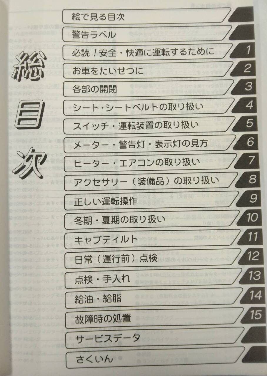 取扱説明書 HINO RANGER (中古)