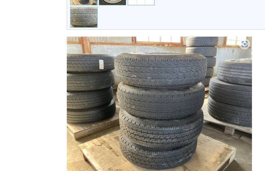 (棚卸まとめ売り)タイヤ 4本 Bridgestone 195/80R15(中古)