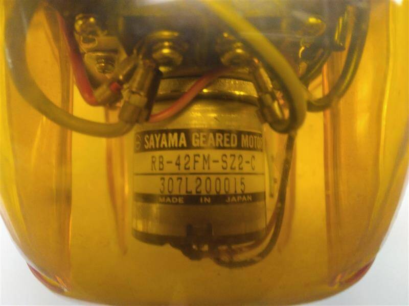 パトランプ オレンジ色 SAYAMA GEARED MOTOR(中古)