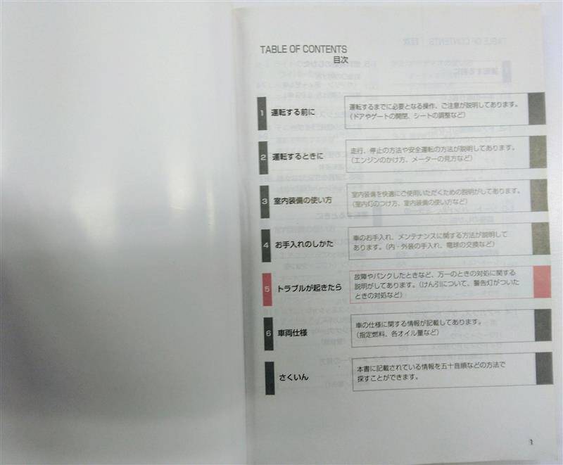 取扱説明書 トヨタ ダイナ/トヨエース (中古)