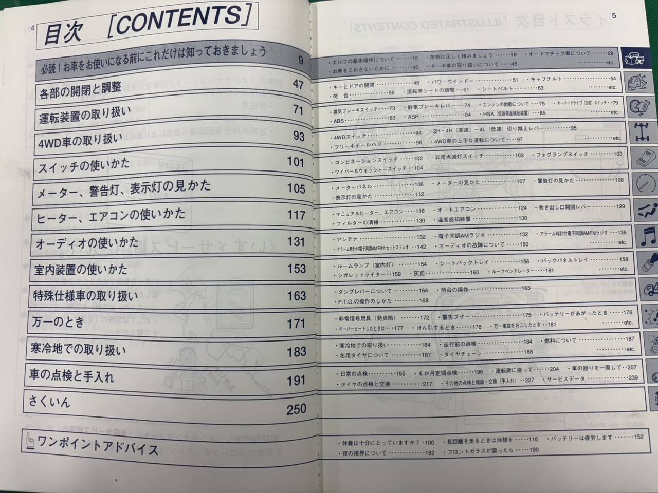 マニュアル 取扱説明書 いすゞ エルフ (中古)