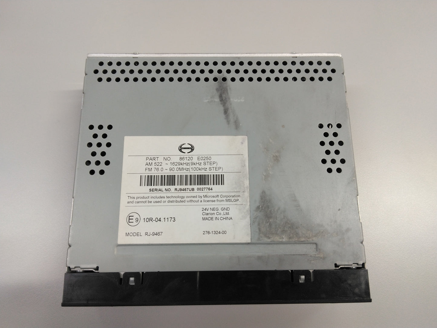 ナビ カーオーディオユニット 日野 RJ-9467 24V(中古)