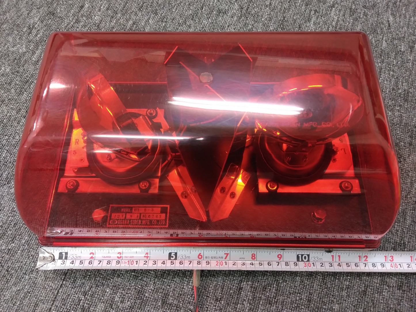 警光灯 大阪サイレン RFB-H-3 12V6A(中古)