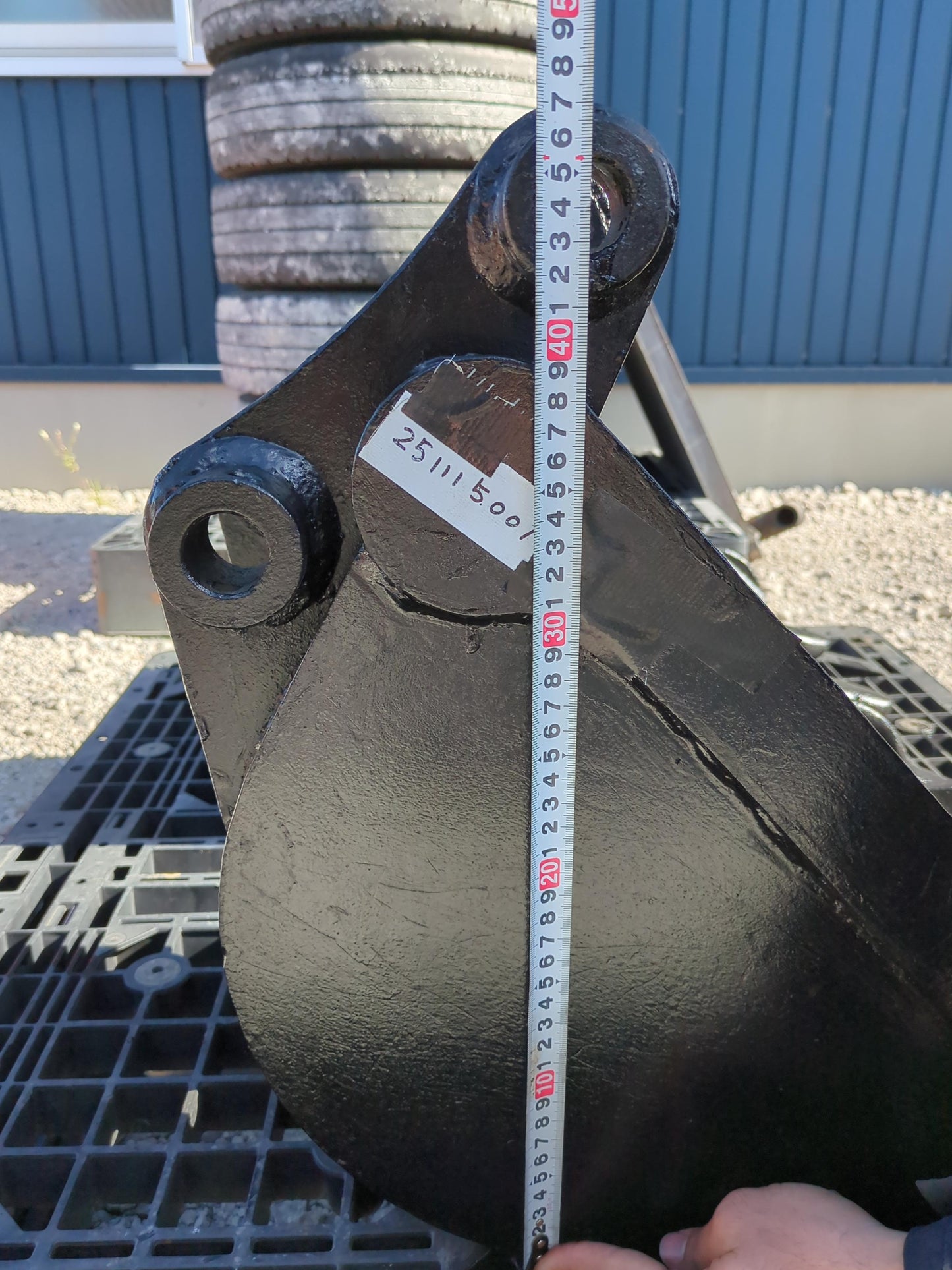 バケット ユンボPC01-1で使用 アーム幅:120mm ピン径:30mm 幅:27cm(中古)