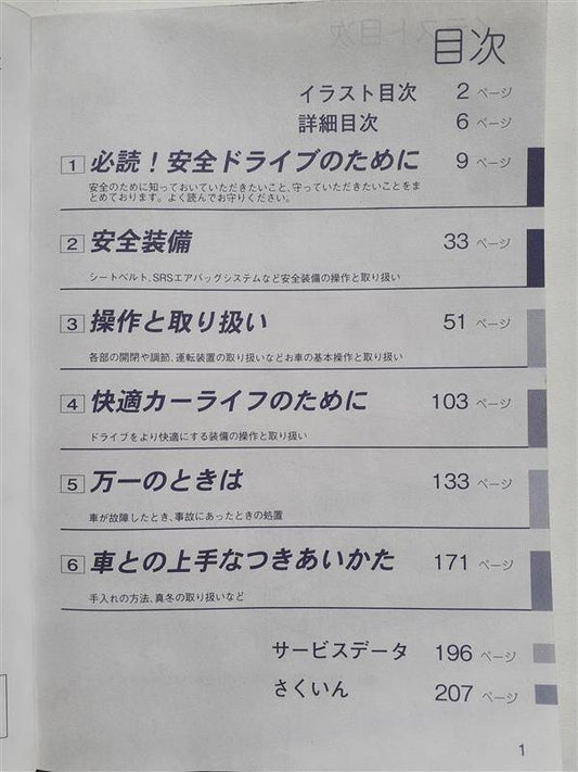 取扱説明書 ニッサン　バネット （中古）