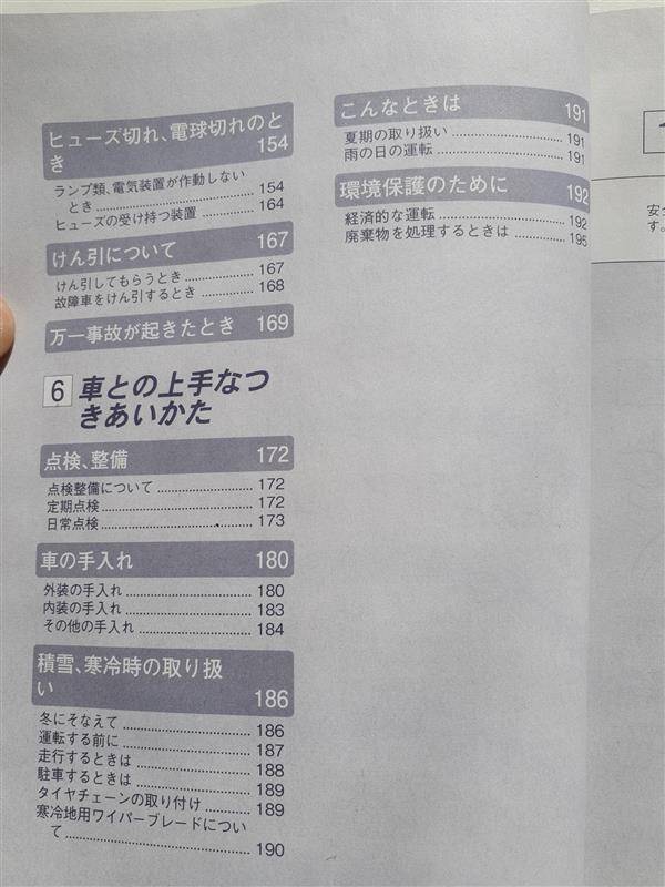 取扱説明書 ニッサン　バネット （中古）