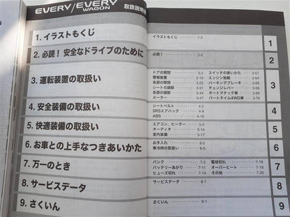 取扱説明書　スズキ　エブリイ・エブリイワゴン (中古)