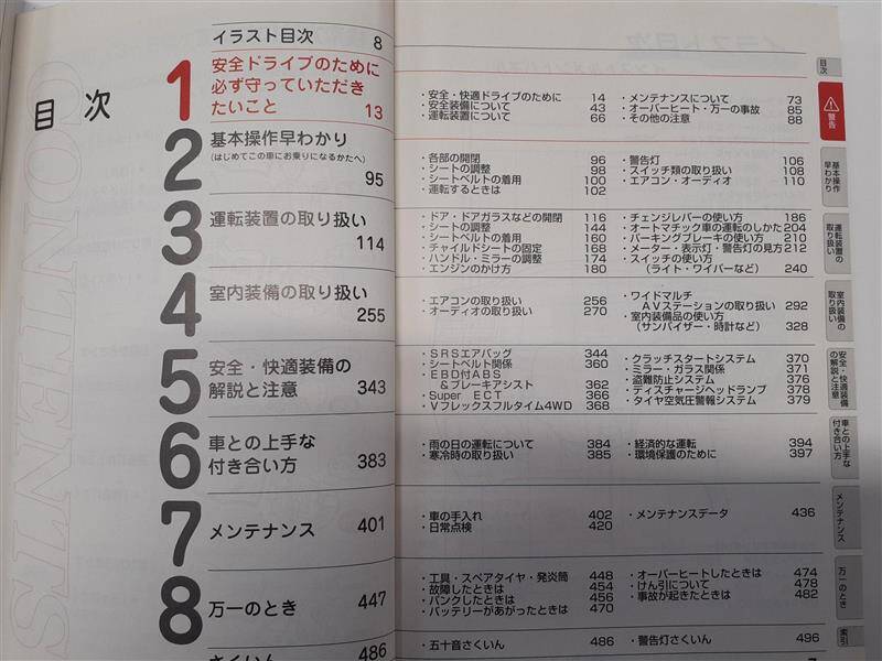 取扱説明書 　トヨタ　フィールダー (中古)