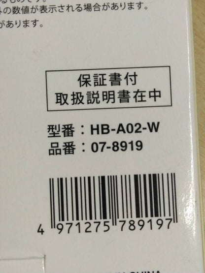 アルコールテスター　オーム電機　HB-A02-W　　（中古）