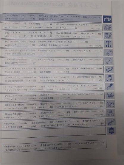取扱説明書 　いすゞ　エルフ (中古)