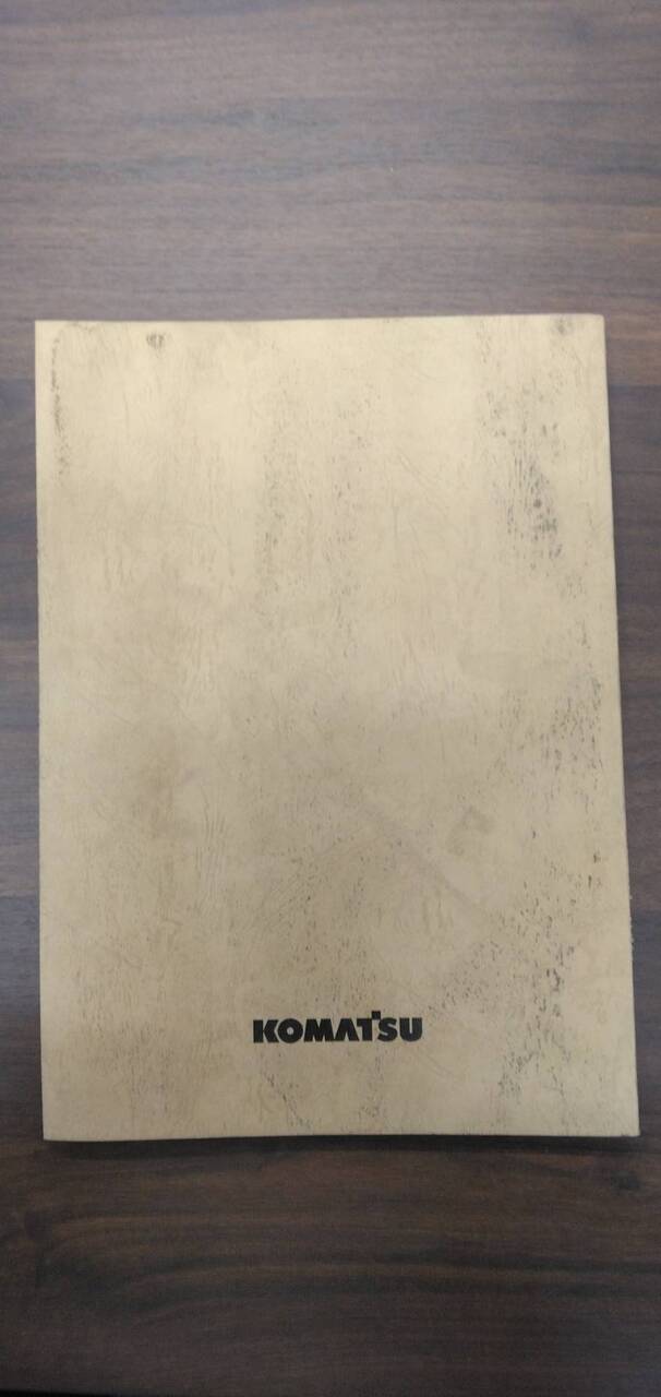 取扱説明書 　【コマツ】　【ミニショベル】 (中古)