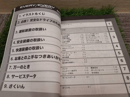 取扱説明書　スズキ　エブリイワゴン （中古）
