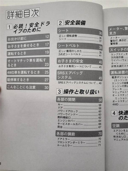 取扱説明書　MAZDA  BONGO TRUCK （中古）