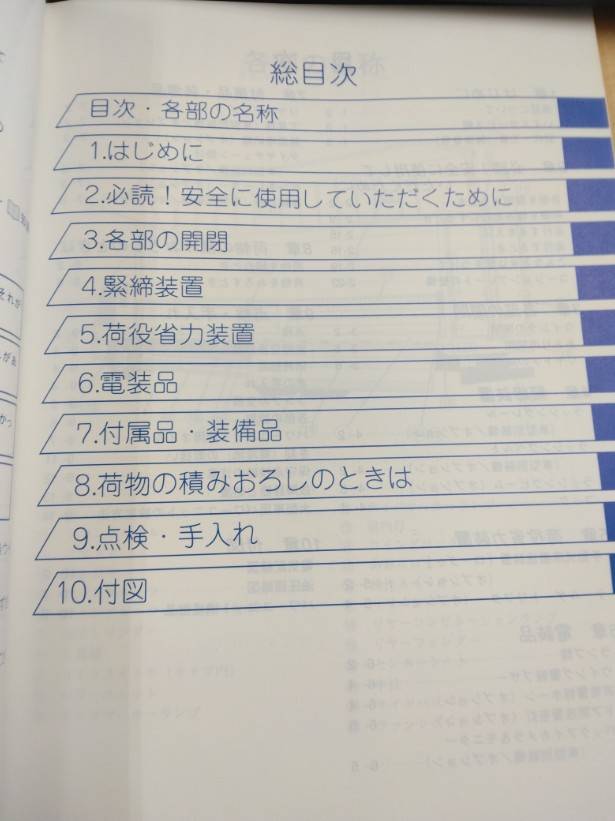 取扱説明書 　日本フルハーフ　ウイングボディ (中古)