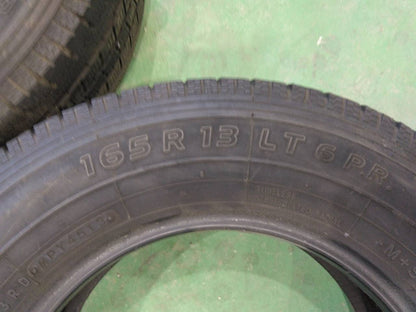 弥富纏め売り スタッドレスタイヤ　タイヤのみ　4本　TOYO　165-13LT 6PR（中古）