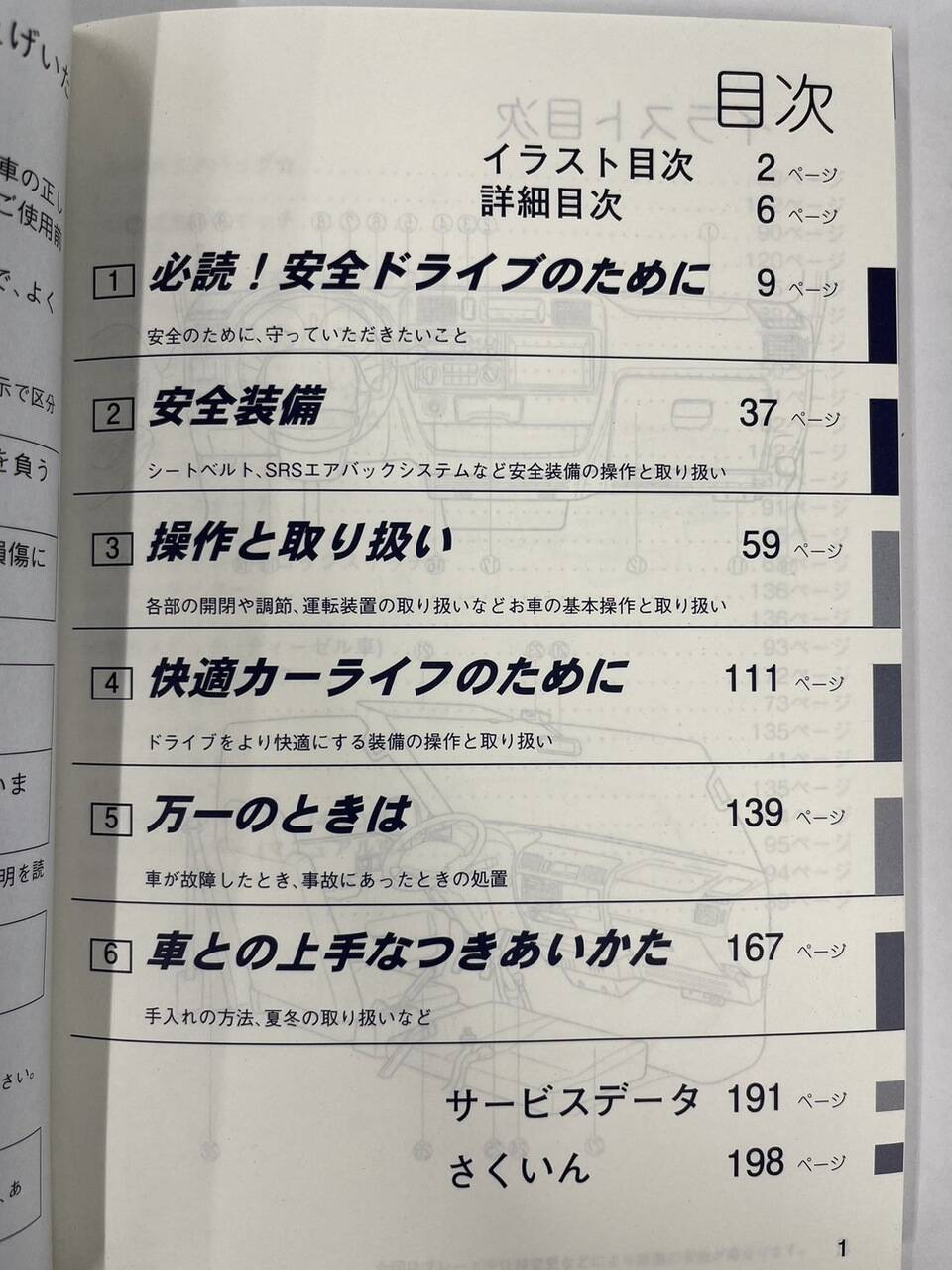 取扱説明書　日産　バネット　（中古）