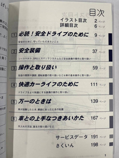 取扱説明書　日産　バネット　（中古）