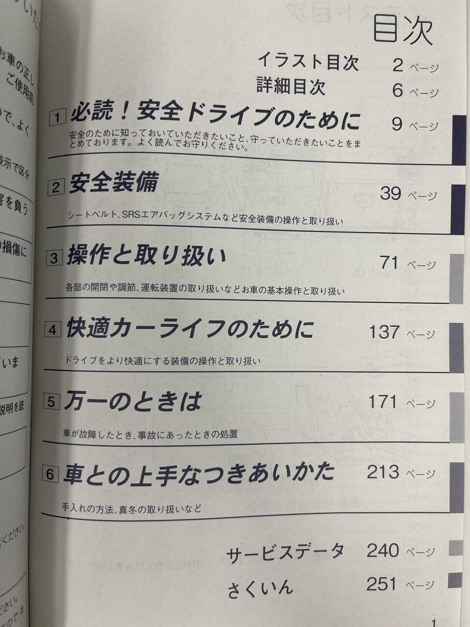 取扱説明書　日産　バネット　（中古）