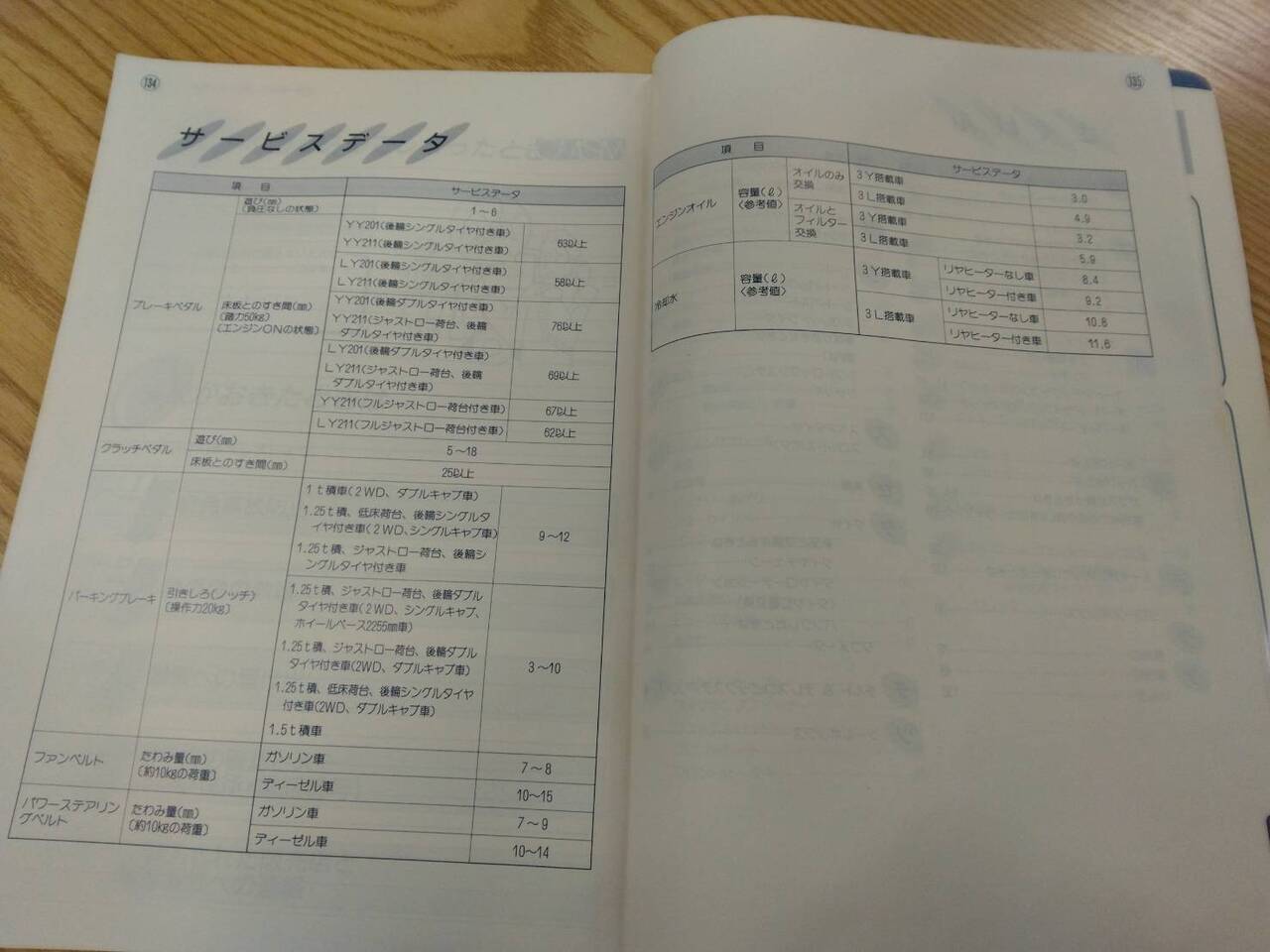 取扱説明書【トヨタ　トヨエース】KC-LY211から取り外し (中古)