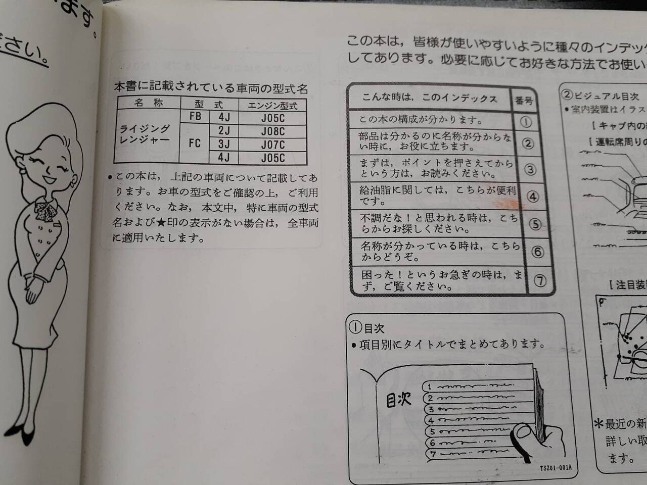 取扱説明書 　日野　レンジャー(中古)