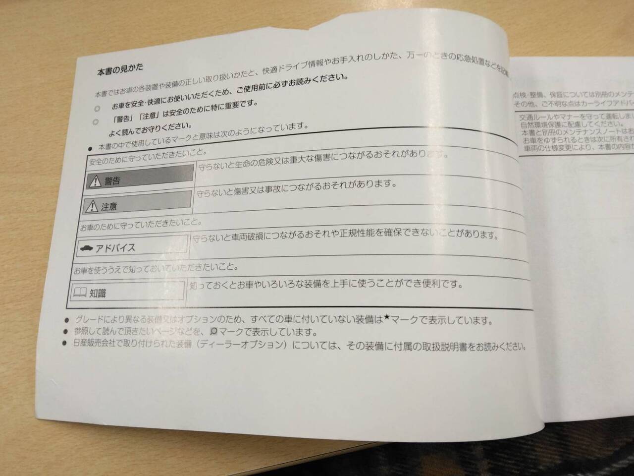 取扱説明書 　日産　キャラバン(中古)