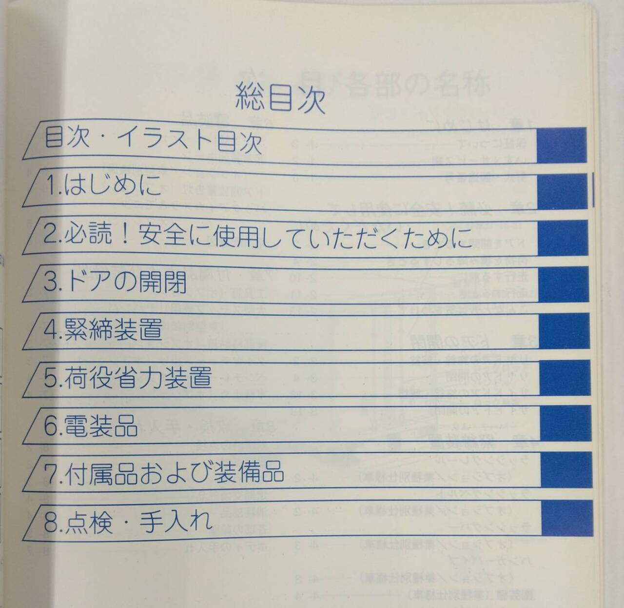 取扱説明書 　日本フルハーフ?社製　いすゞ　フォワード/エルフ　ドライバン　(中古)