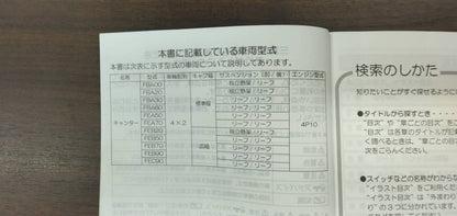 取扱説明書 　【三菱】　【キャンター】 TKG-FBA20から取り外し(中古)